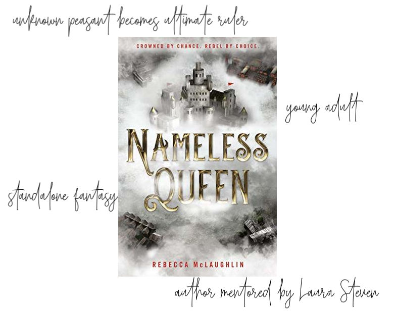 Nameless Queen information and cover - an unknown peasant becomes the ultimate ruler. YA fantasy from author mentored by Laura Steven.